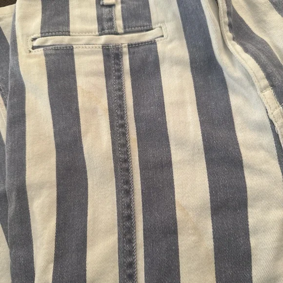 Free People Striped Jeans with Red Star Patch - Picture 6 of 7